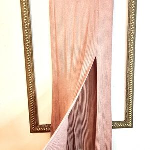 Long Sparkly Pink Skirt size large Romantic Flare